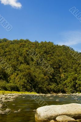 River and Mountains