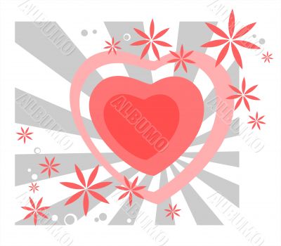 heart pattern and strips