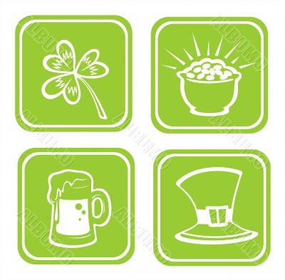 green Irish symbols