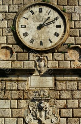 Old tower clock