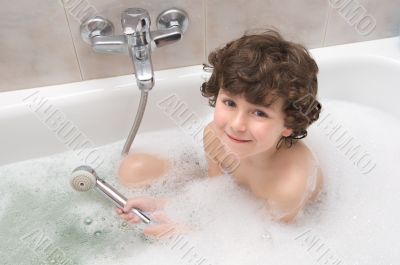 Child in the bath