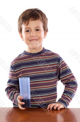 Child drinking a soda