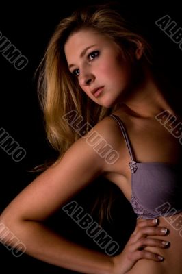 Woman in a glamour pose