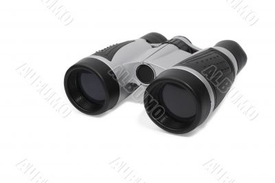 Modern gray-black binoculars