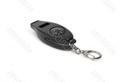 Keychain with compass