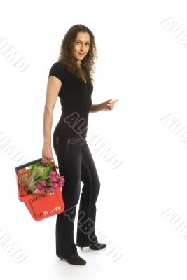 Young woman shopping