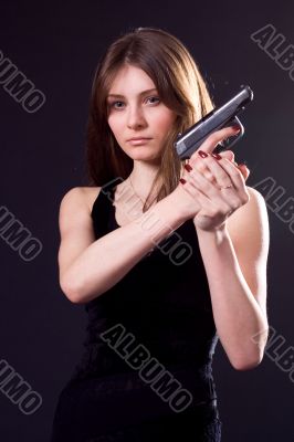 lady and gun