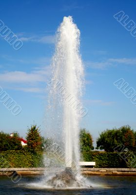 fountain in the garden