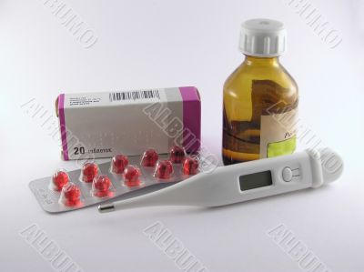 Digital thermometer and medicine