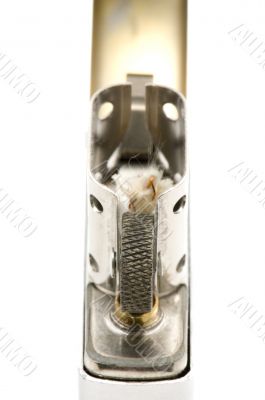 Metal lighter close up