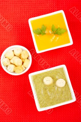 Spinach and carrots puree