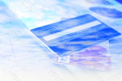 abstract background with credit card