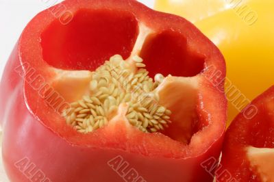 Close up from red pepper