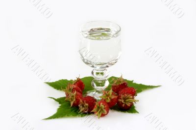 Glass of Raspberry Booze