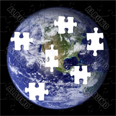 Earth Puzzle from NASA Photo