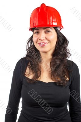 Smiling female architect
