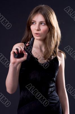 lady and gun