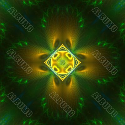 Green and Yellow Symmetrical