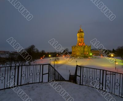 Russian church in baroque style