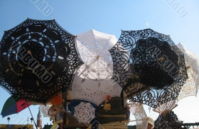 Umbrellas in Venice, Italy