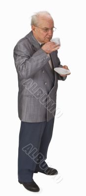 Senior drinking