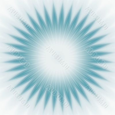 Blue Star Burst Abstract