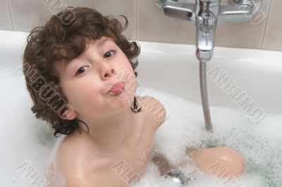 Child in the bath