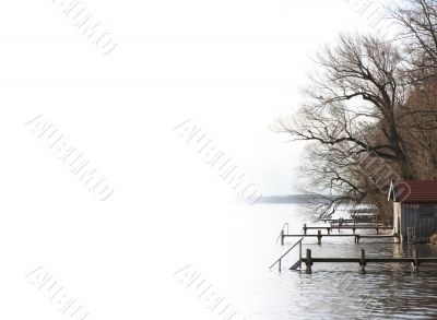 silent day at the lake