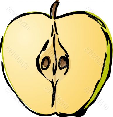 Half apple