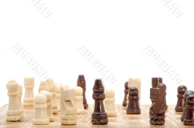 chess on white background