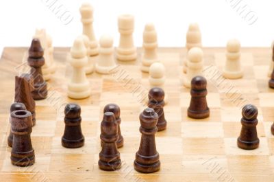 chess on white