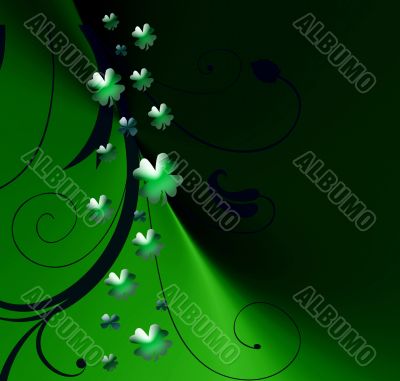 Abstract with Clover leaves