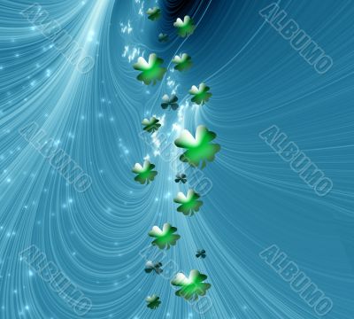 Abstract with Clover leaves