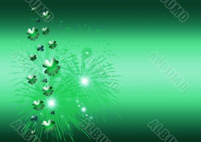 Abstract with Clover leaves