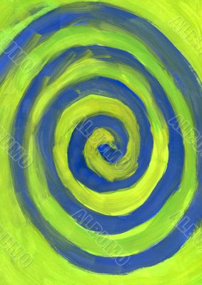 blue spiral