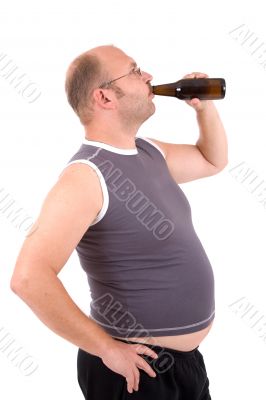 Drinking from the bottle