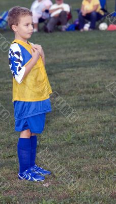 Soccer Player Waiting