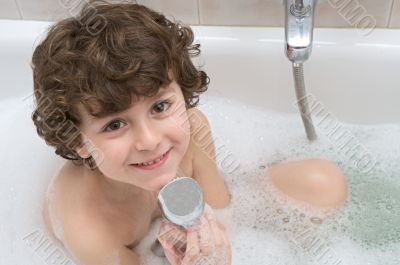 Child in the bath