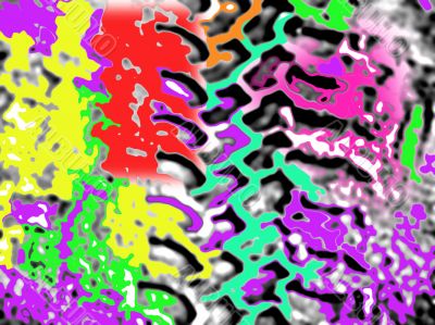 Psychedelic abstract pattern