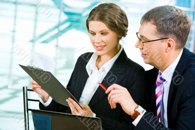 Discussing business plan