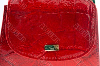 red leather wallet