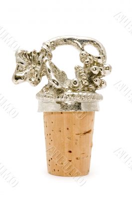 wine cork macro