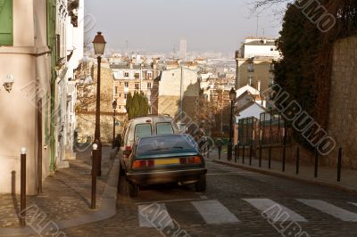 Streets of Paris. Montmartre