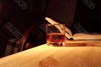 Reading and drinking