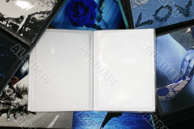 Photo Album with copy space