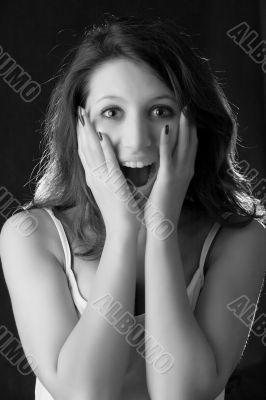 surprised girl