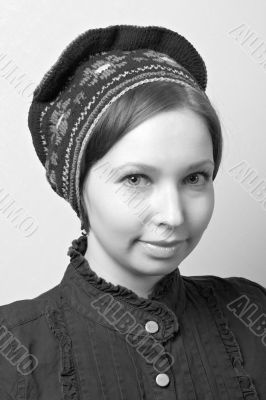 old-fashioned woman portrait