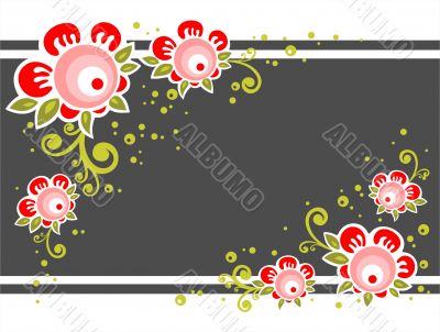 ornate flower background