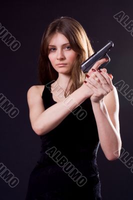 lady and gun