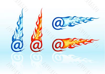Vector fire e-mails